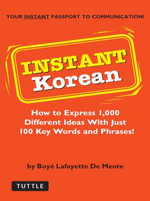 cover image of Instant Korean